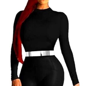 NIB Shiny Adjustable Belt Silver Tone